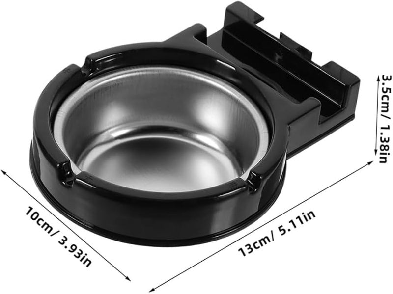 2Pcs Stainless Steel Wall Mounted Ashtray Outdoor Shower Mount - Image 2